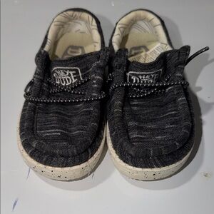 Hey Dude Toddlers Black Knit Slip-On Sneakers